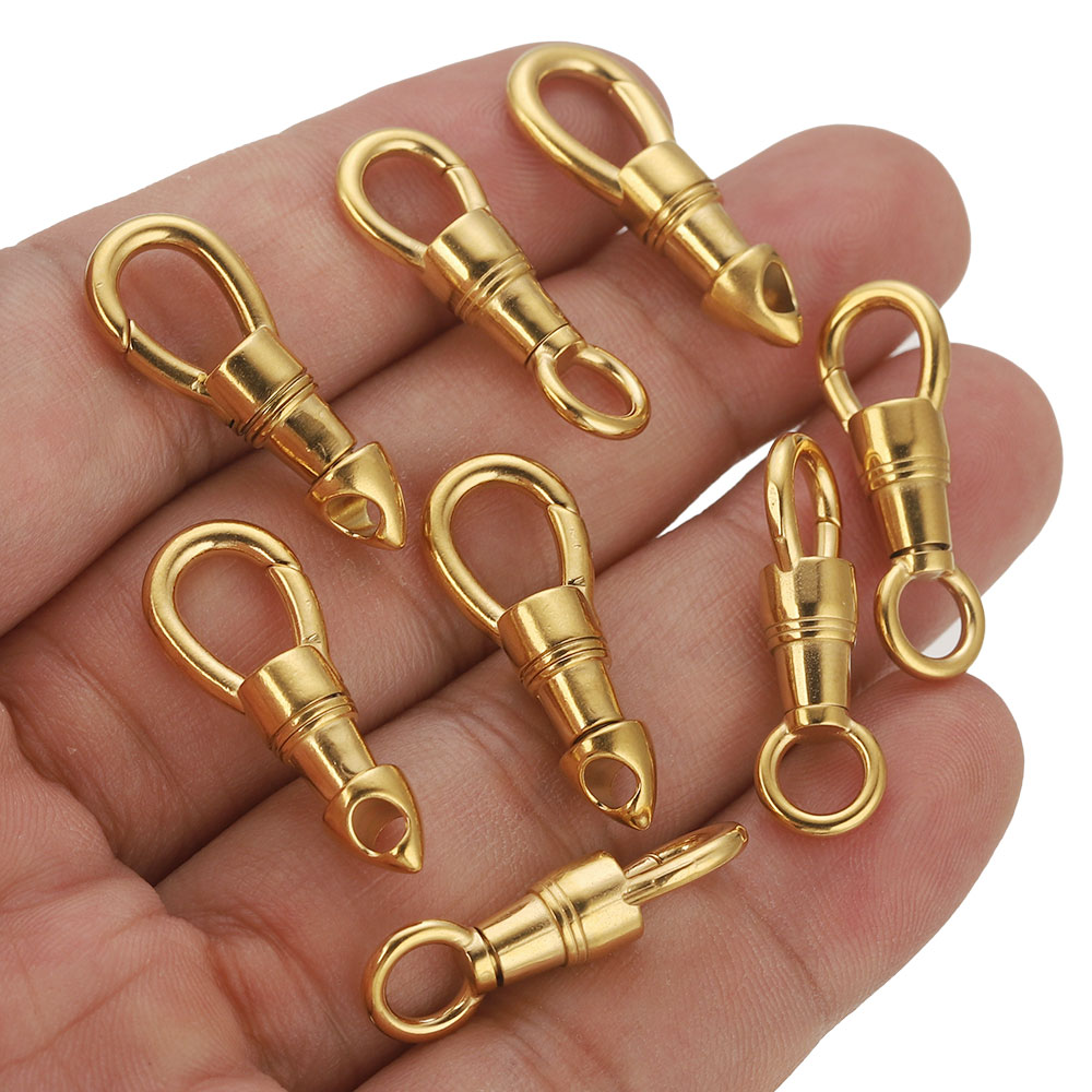 Toggle Clasp Gold - 2 adet/grup paslanmaz çelik çanta anahtarlık