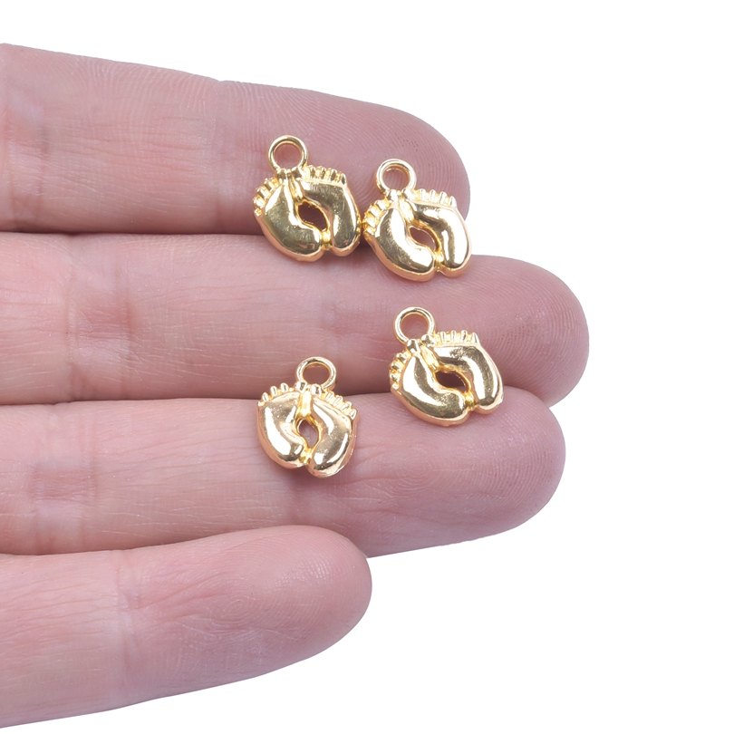 Jewelry Making 3 Year Old - 20-50 adet Charms Bebek Ayak Ayak