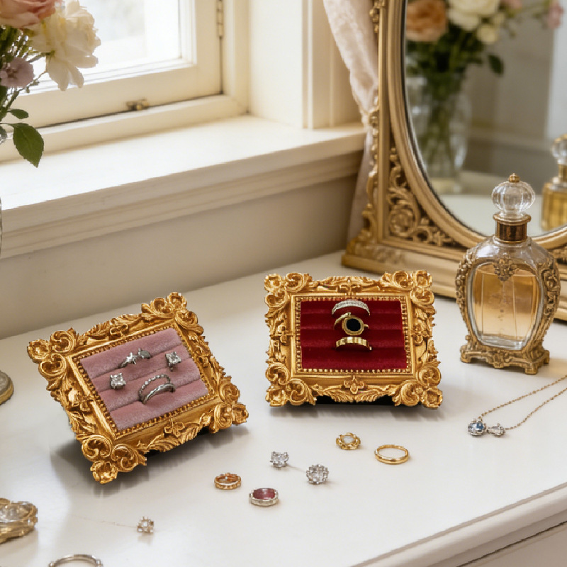 Jewelry Making Organizer - Vintage Resim Çerçevesi Halka Ekran Standı