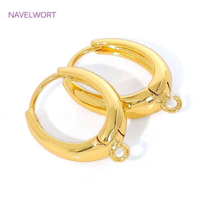Jewelry Making Earring Supplies - 18K Altın Kaplama Pirinç Kulak Kancaları