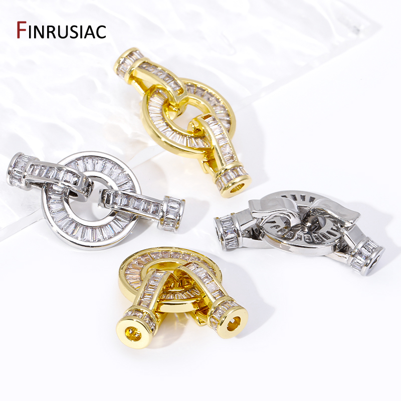 Toggle Clasp Gold - Trendy 18 K Altın Kaplama Pirinç