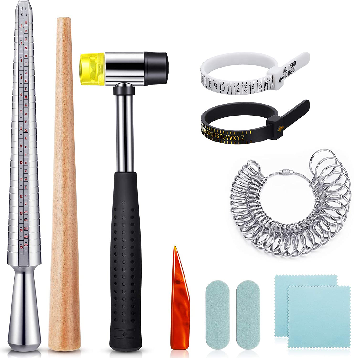 Jewelry Making Uk - 11 adet abd İngiltere yüzük Mandrel