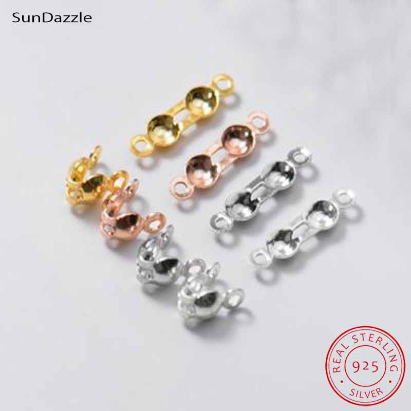 Jewelry Making Bead - 4 adet Hakiki Saf 925 Ayar