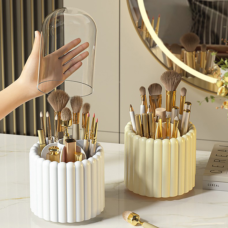 Jewelry Making Organizer - 360 ° Dönen makyaj fırçaları tutucu