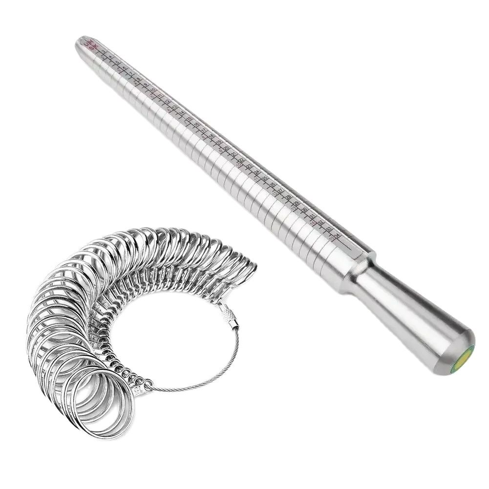Jewelry Making Uk - Metal HK/ABD/JP/İNGILTERE/AB Yüzük Ölçer Mandrel Yüzükler