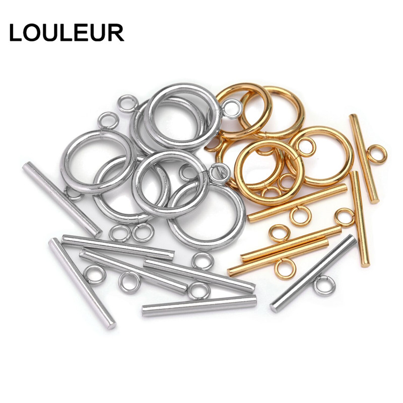 Toggle Clasp Gold - Paslanmaz Çelik OT Klipsler Bilezik Geçiş