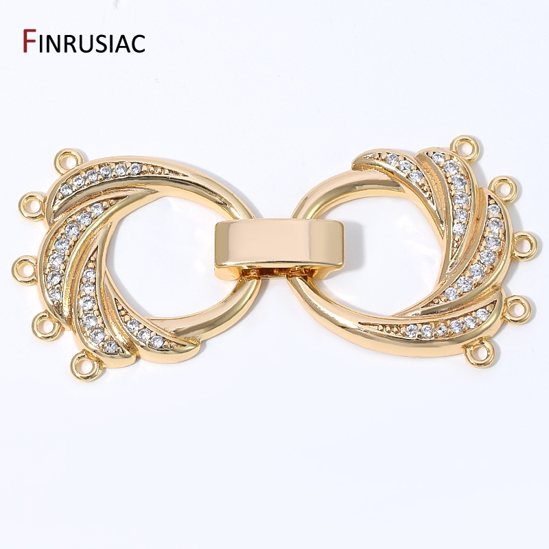 Jewelry Making Bead - 14K Altın Kaplama Pirinç Zirkonlu 5