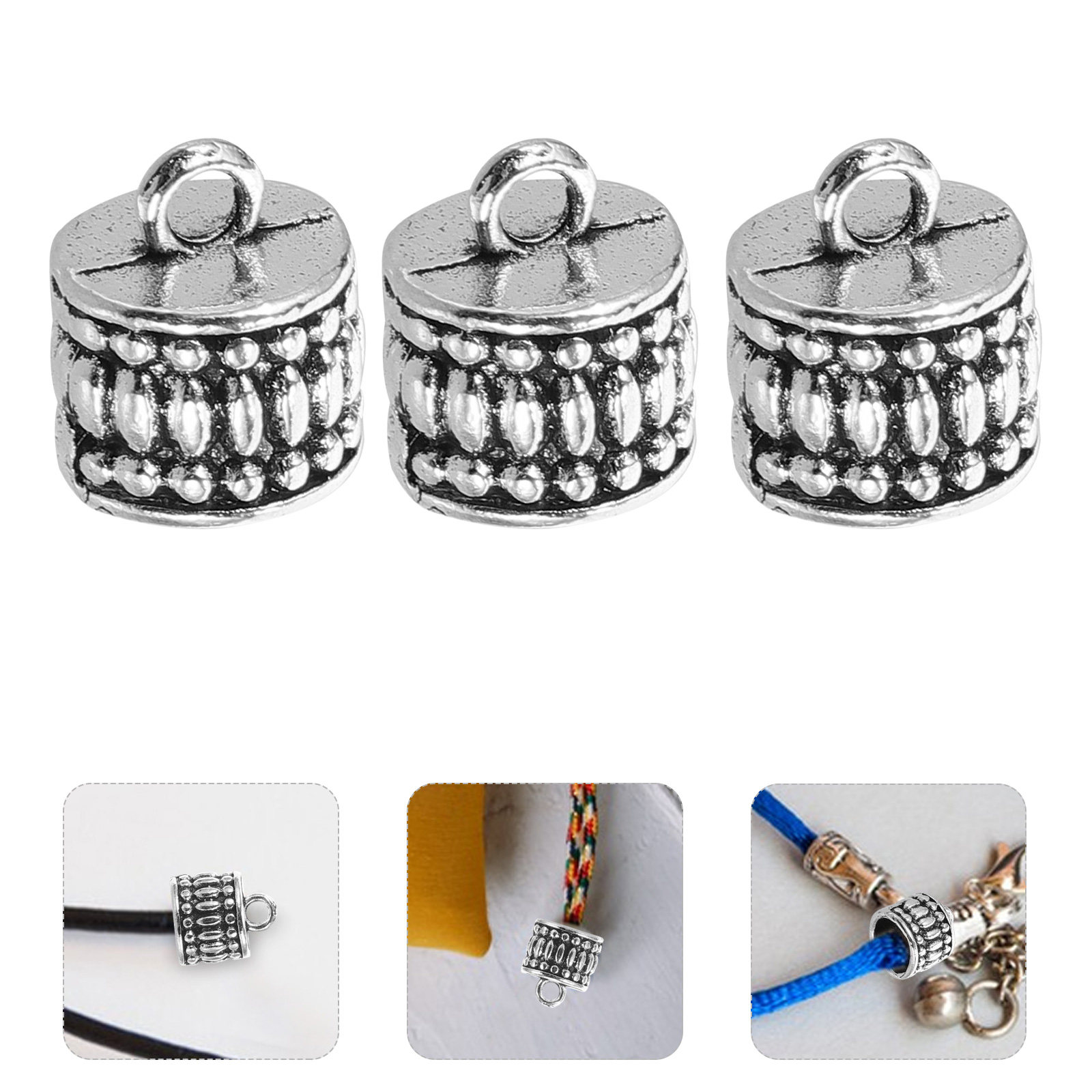 Jewelry Making Silver - 20 Adet Tibet Gümüşü Kolye Ucu