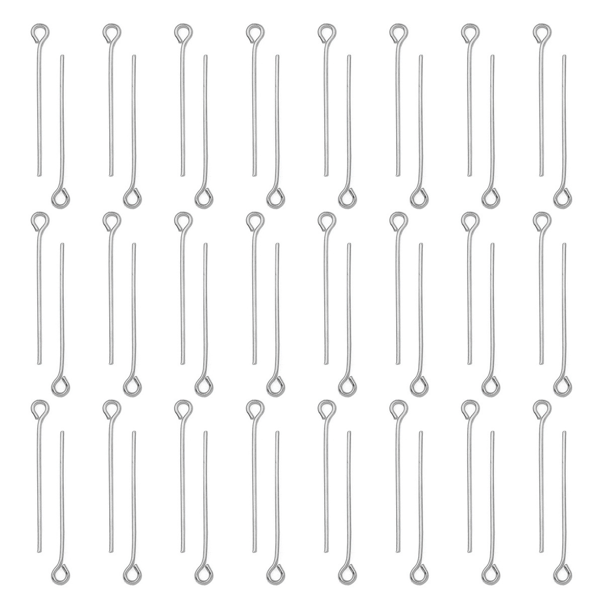 Jewelry Making Jig - 100 adet/grup Paslanmaz Çelik Göz Pimleri