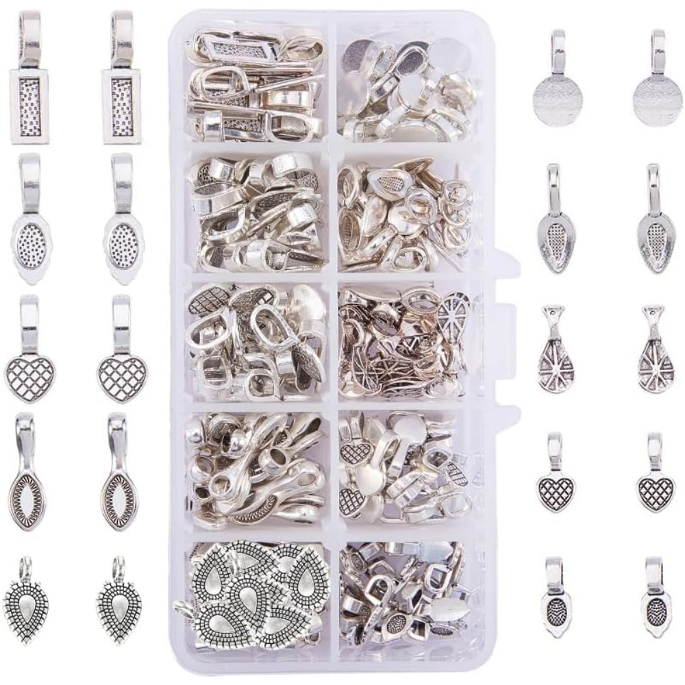 Jewelry Making Silver - 200 Parça 10 Stil Tibet Gümüş