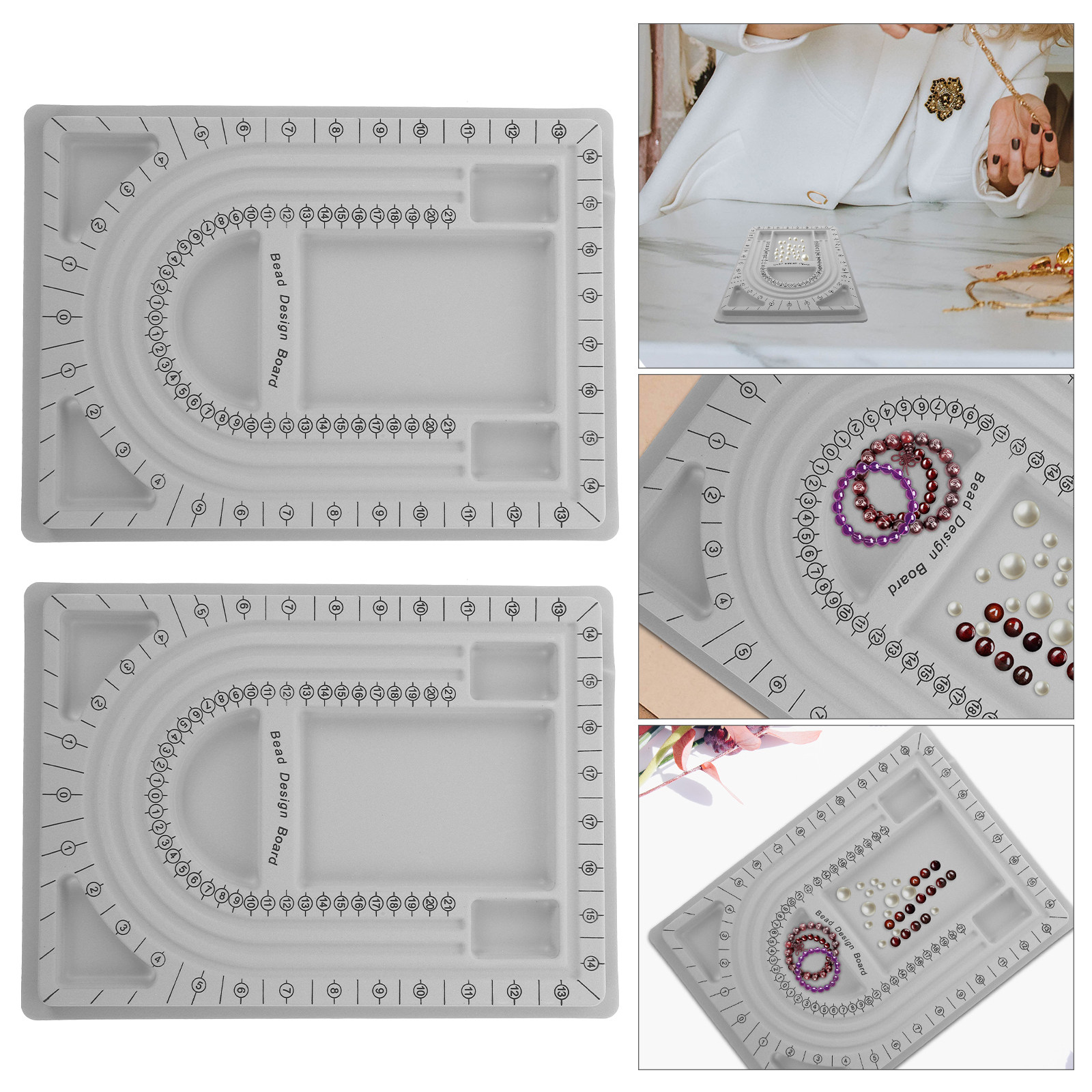 Jewelry Making Organizer - 2 adet boncuk tasarım panosu takı