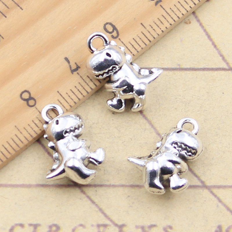 Jewelry Making 3 Year Old - 10 adet Charms Dinozor Bebek 16x12x7mm
