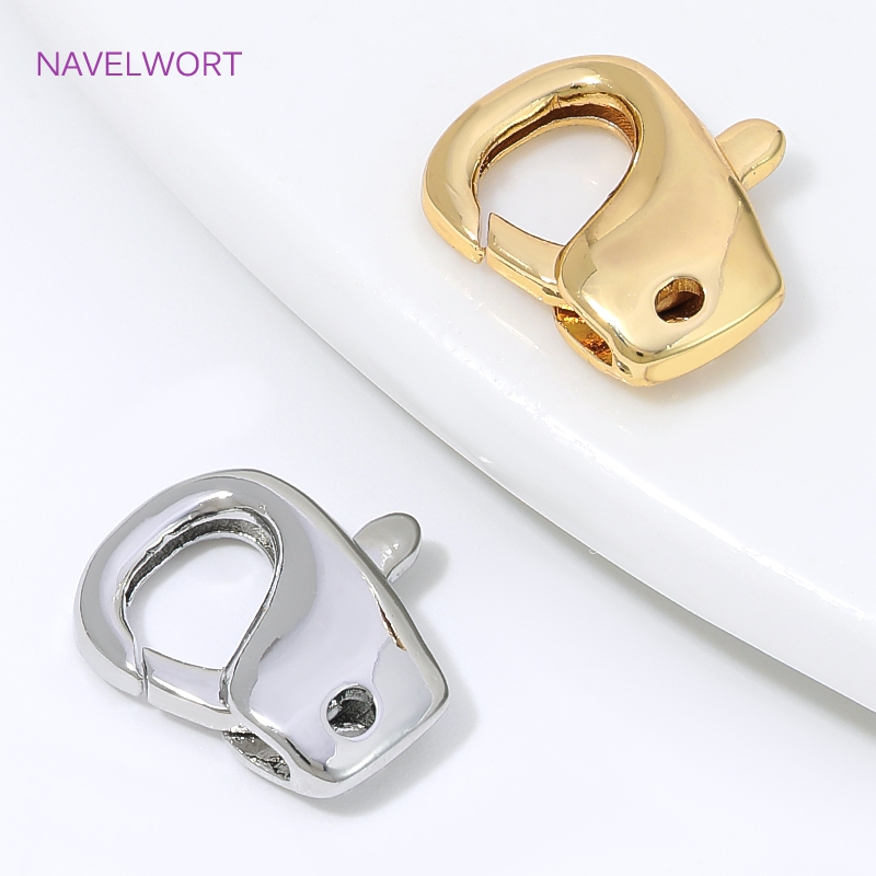 Jewelry Making Essentials - 13mm*11.5mm 18 Ayar Altın Kaplama Istakoz