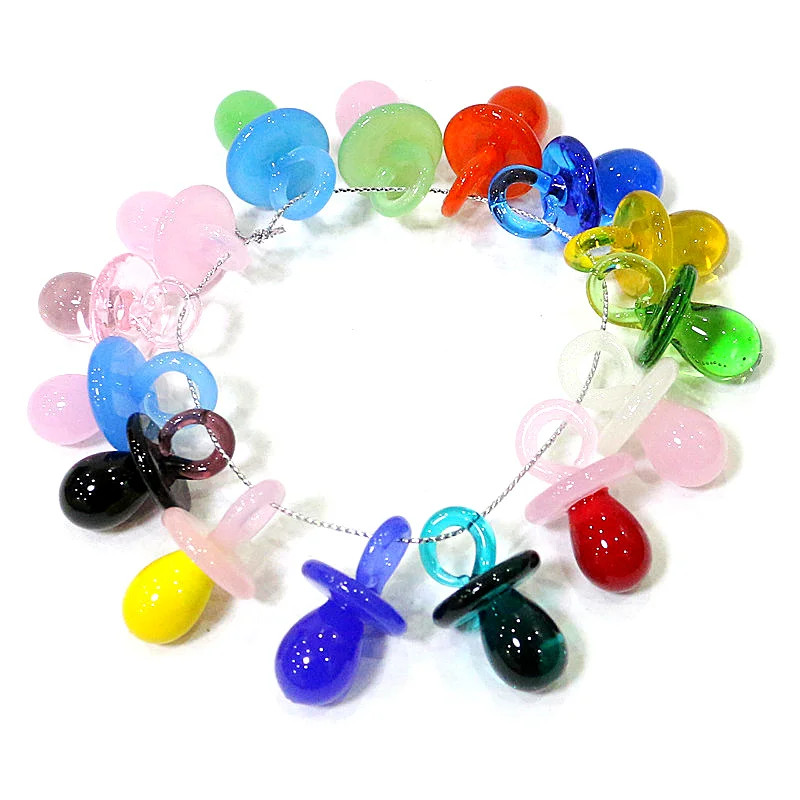 Jewelry Making 3 Year Old - Minyatür cam emzik cazibesi sevimli meme