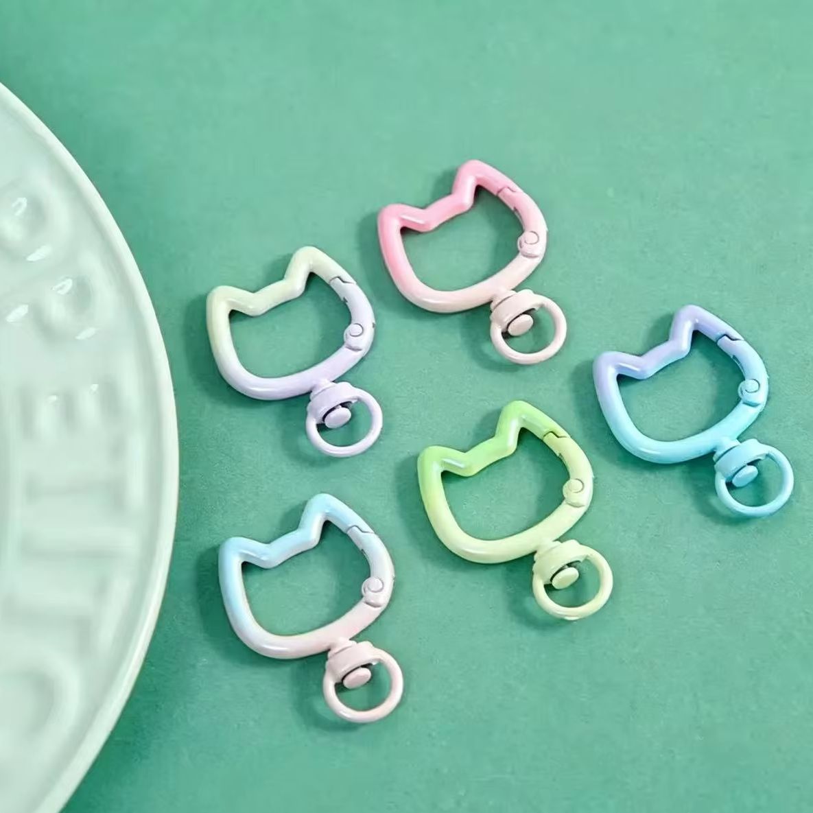 Jewelry Making Essentials - 5-10 adet degrade sevimli kedi toka