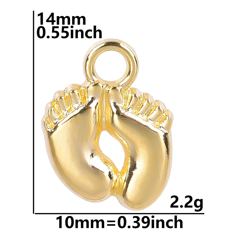 20-50 adet Charms Bebek Ayak A - Jewelry Making 3 Year Old incelemesi ve fiyatı