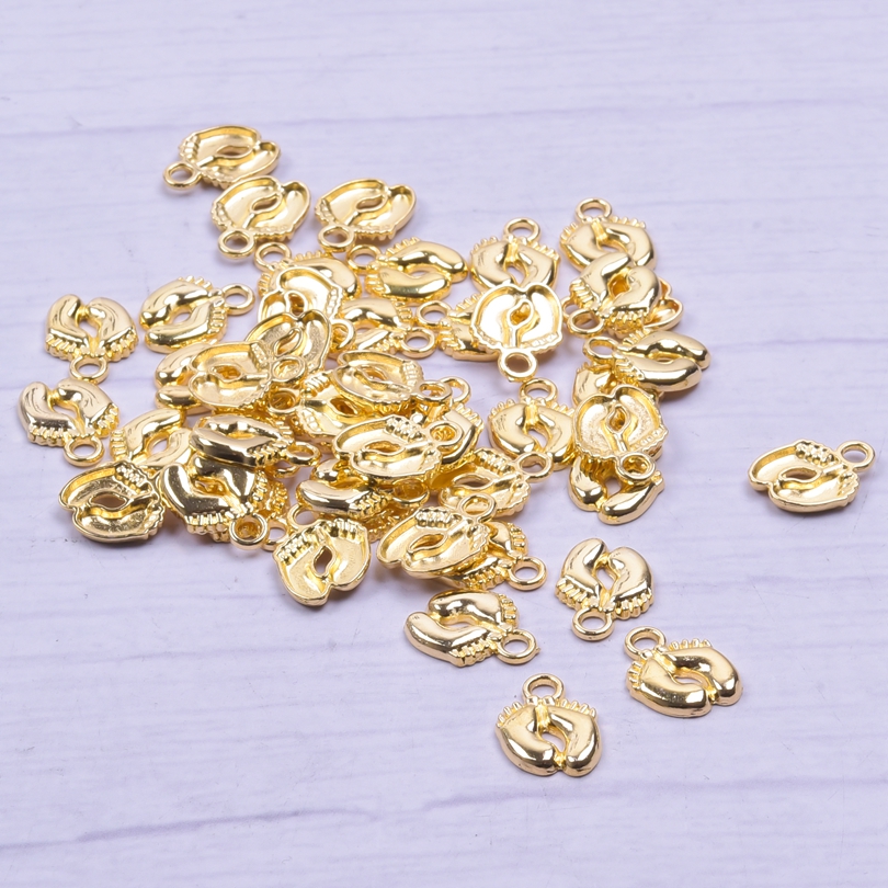 20-50 adet Charms Bebek Ayak A - Jewelry Making 3 Year Old incelemesi ve fiyatı