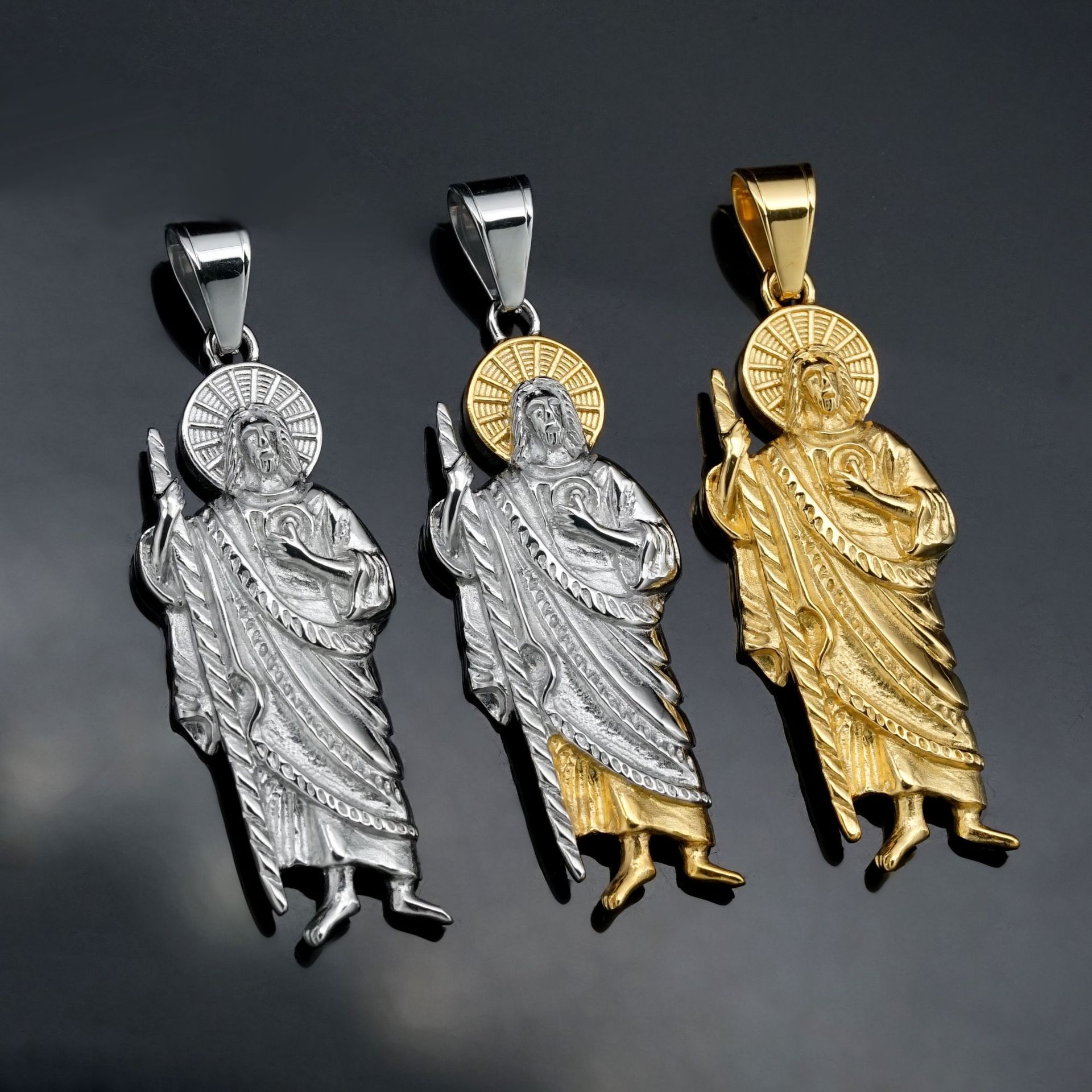 Santa Muerte 316L paslanmaz çe - Jewelry Making Singapore incelemesi ve fiyatı