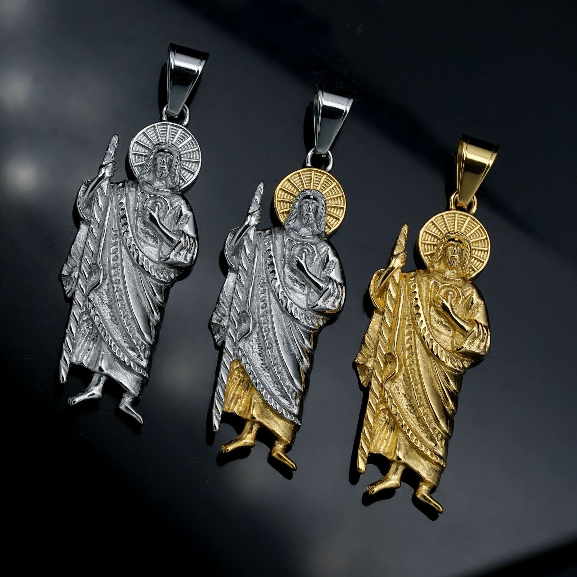 Santa Muerte 316L paslanmaz çe - Jewelry Making Singapore incelemesi ve fiyatı