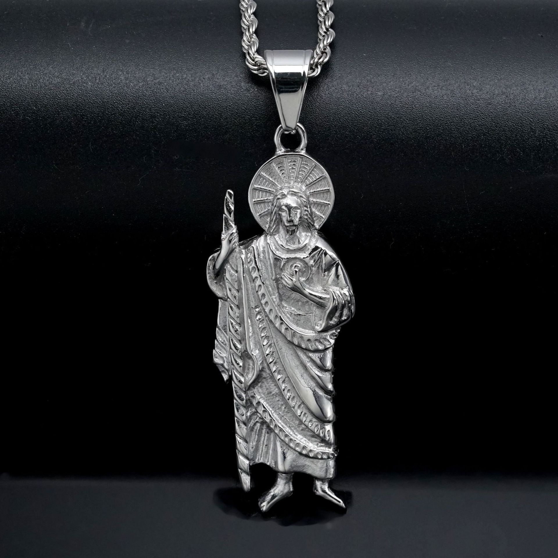 Santa Muerte 316L paslanmaz çe - Jewelry Making Singapore incelemesi ve fiyatı