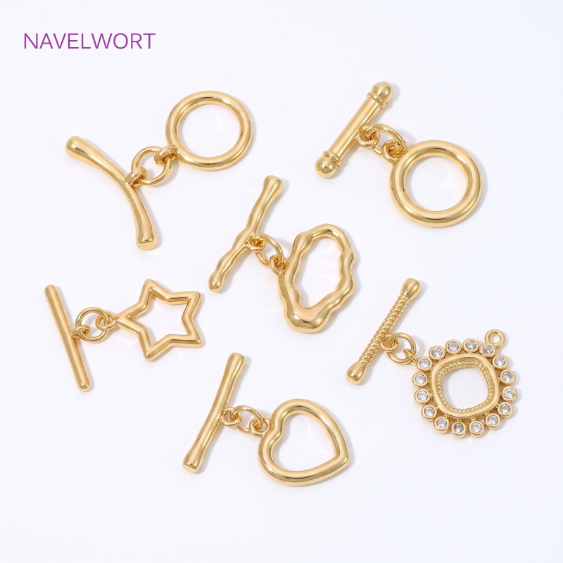 18 Ayar Altın Kaplama Pirinç G - Toggle Clasp Gold incelemesi ve fiyatı