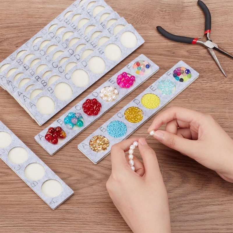 10 adet boncuk tasarım tepsile - Jewelry Making Organizer incelemesi ve fiyatı
