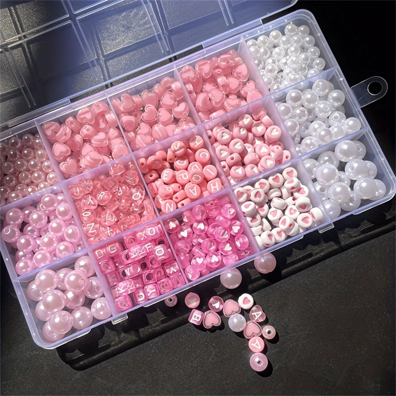 10 parçalı pembe alfabe kutusu - Jewelry Making Organizer incelemesi ve fiyatı