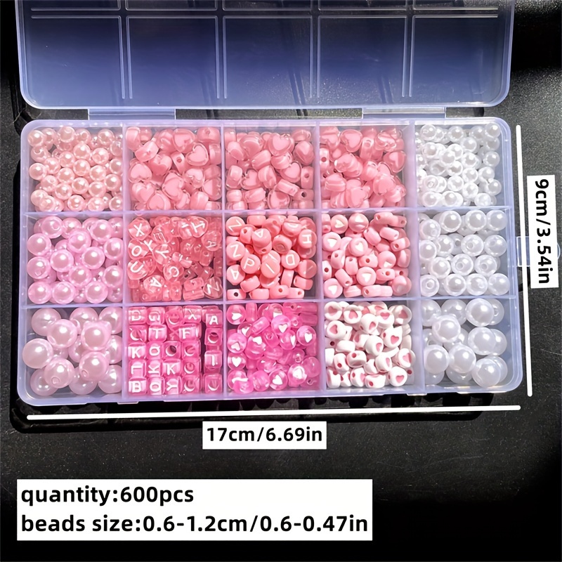 10 parçalı pembe alfabe kutusu - Jewelry Making Organizer incelemesi ve fiyatı