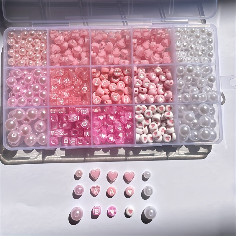 10 parçalı pembe alfabe kutusu - Jewelry Making Organizer incelemesi ve fiyatı