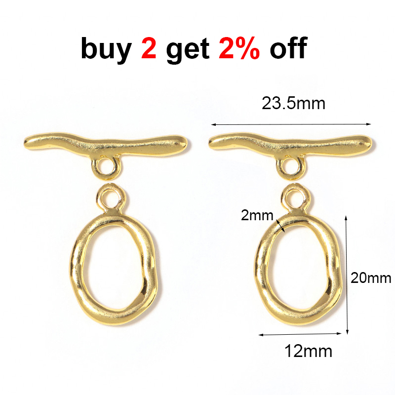 Yeni Düzensiz Kavisli OT Klips - Toggle Clasp Gold incelemesi ve fiyatı