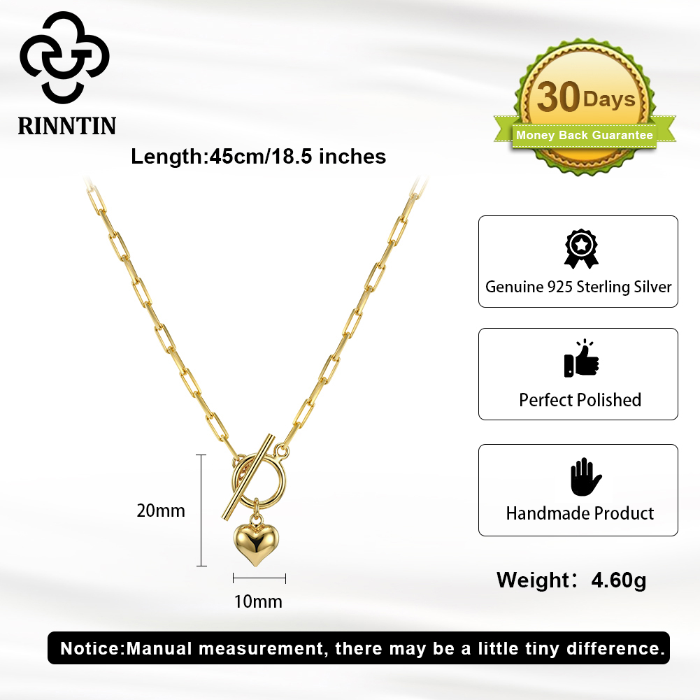 Rinntin 925 Ayar Gümüş 14K Alt - Toggle Clasp Gold incelemesi ve fiyatı