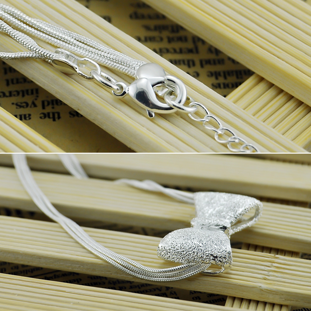 Tatlı 925 Ayar Gümüş Yay Kolye - Jewelry Making Singapore incelemesi ve fiyatı
