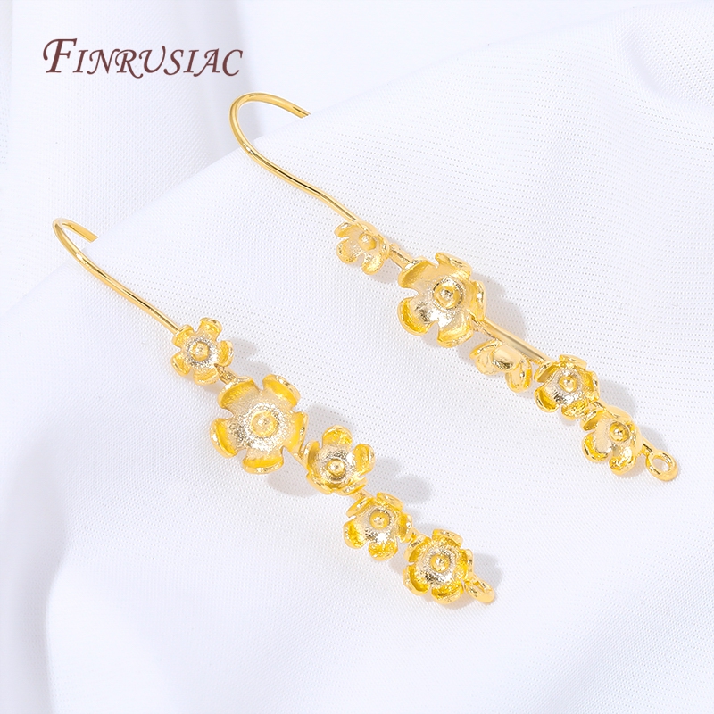 18K Altın Kaplama Çiçek Küpe K - Jewelry Making Earring Supplies incelemesi ve fiyatı
