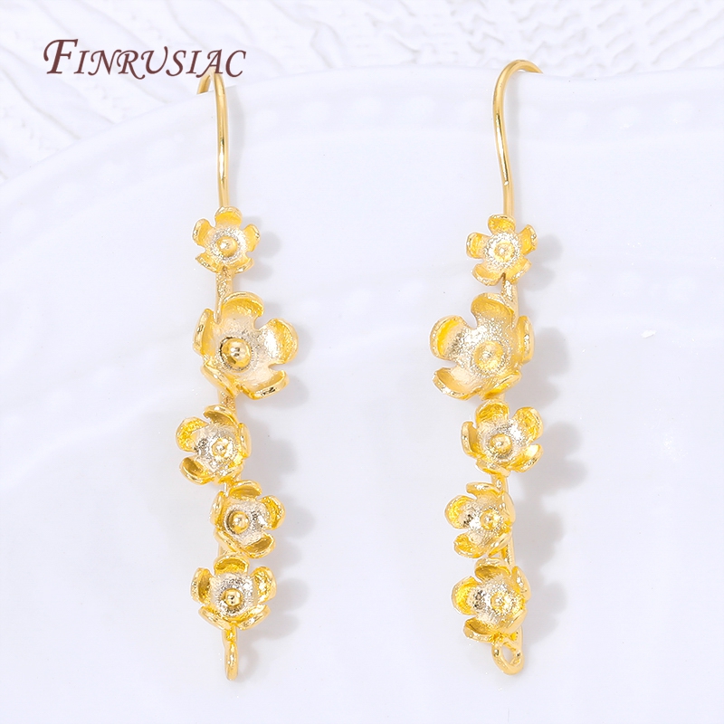 18K Altın Kaplama Çiçek Küpe K - Jewelry Making Earring Supplies incelemesi ve fiyatı