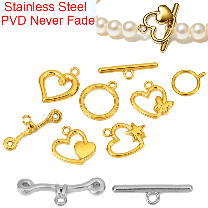 5 set PVD Solmaz Paslanmaz Çel - Toggle Clasp Gold incelemesi ve fiyatı